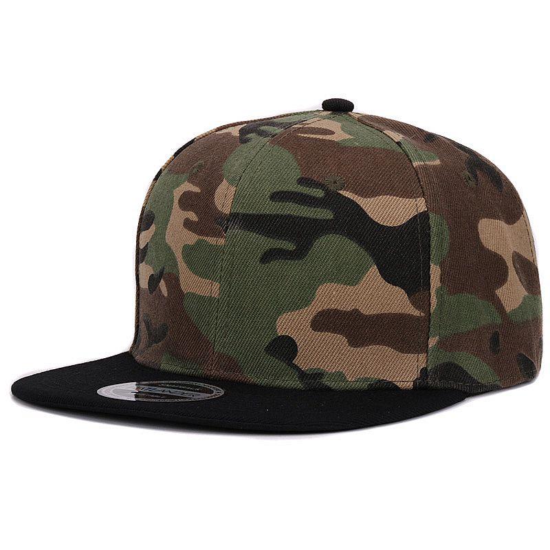 HATLANDER Camouflage Snapback Polyester Cap Blank Flat Camo Baseball Cap