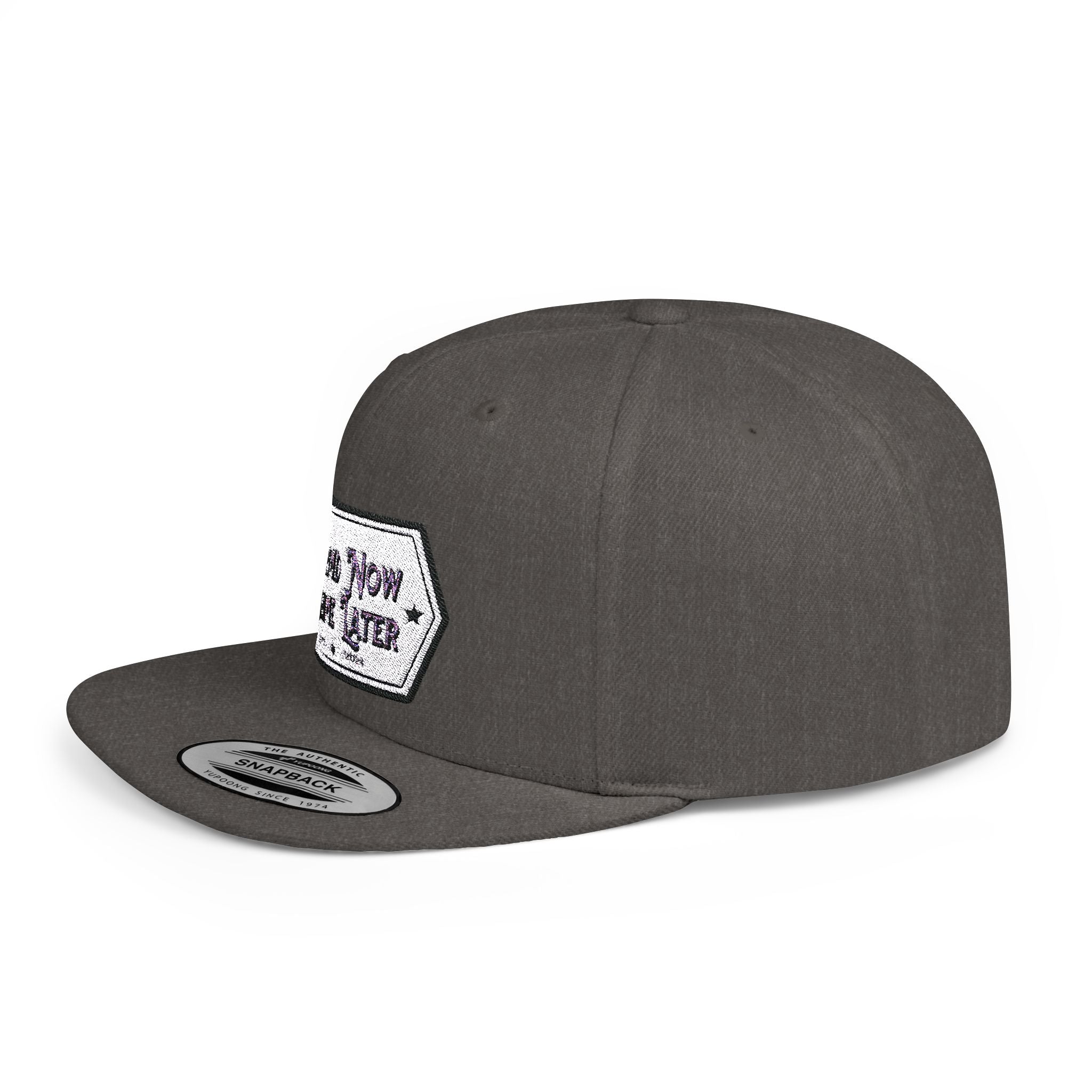 Flat Bill Snapback Cap