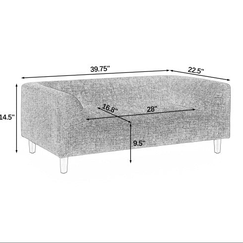 Modern Pet Sofa With Backrest And Armrests