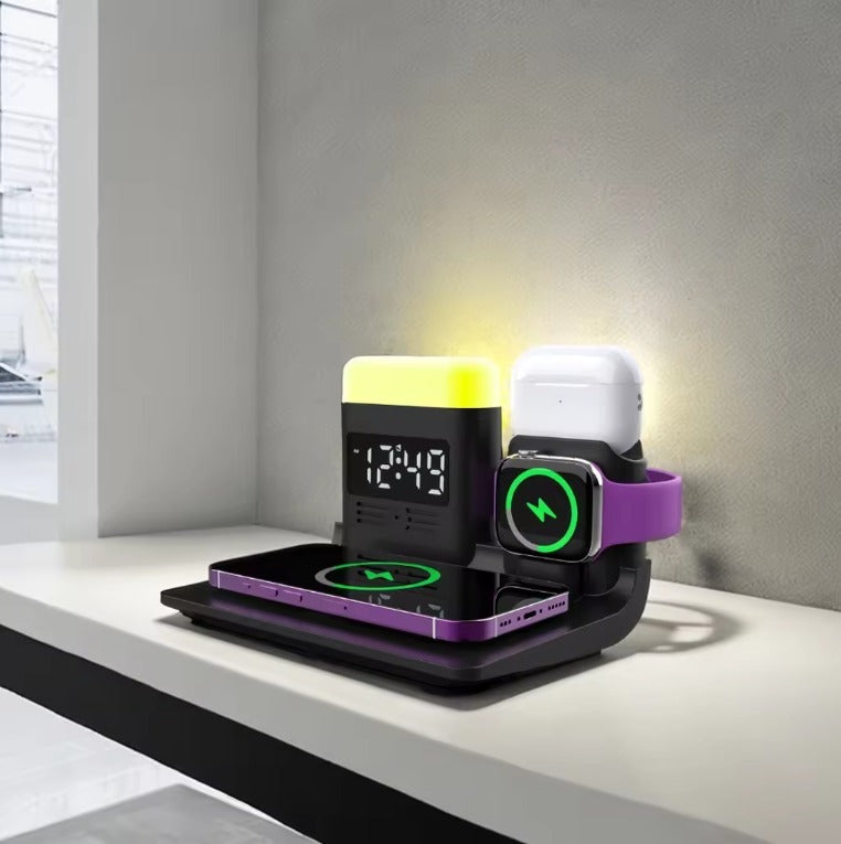 5 In 1 Multifunctional LED Charging Station