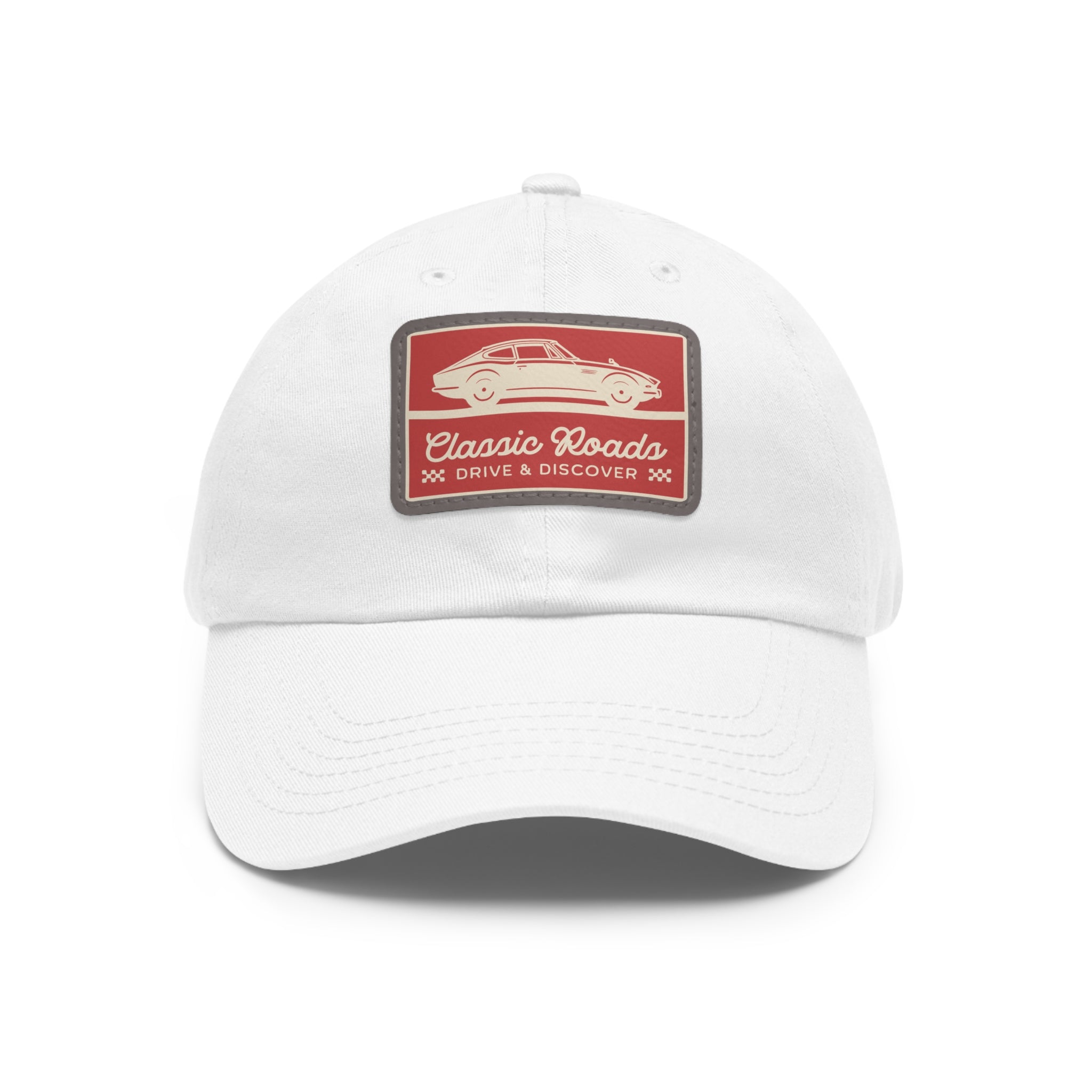 Classic Car Dad Hat with Leather Patch