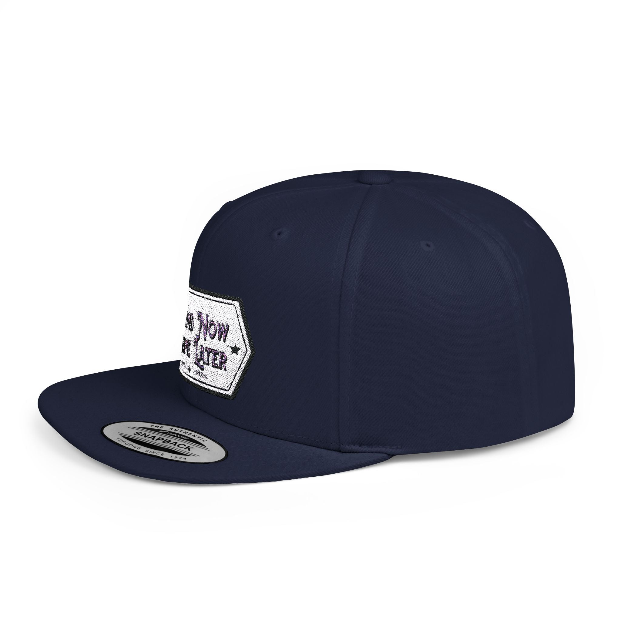 Flat Bill Snapback Cap