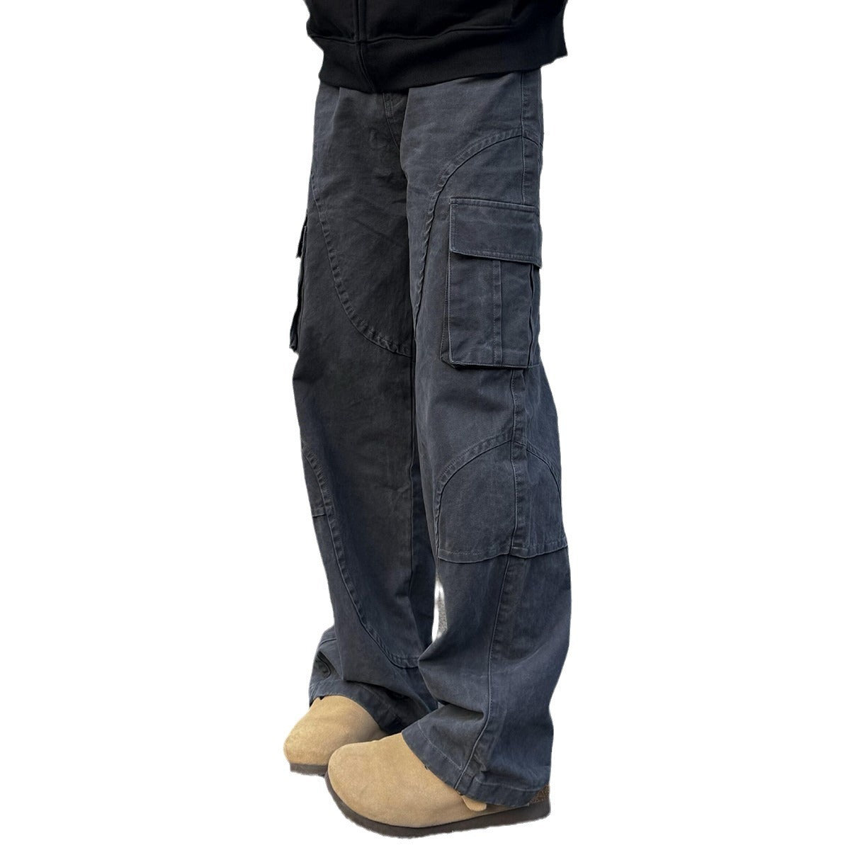 Retro Straight Loose Cargo Pants