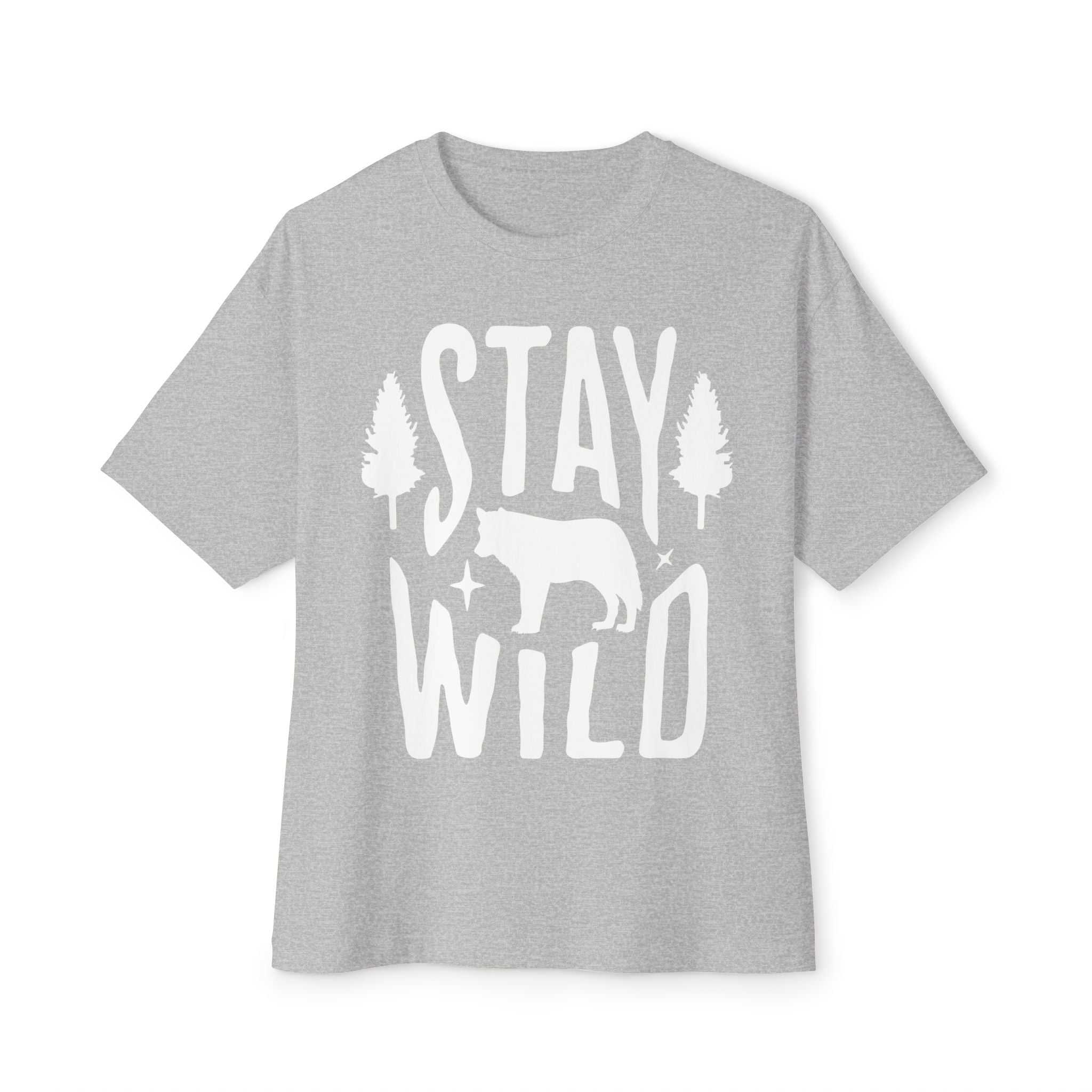 Unisex Oversized Boxy Tee - Stay Wild