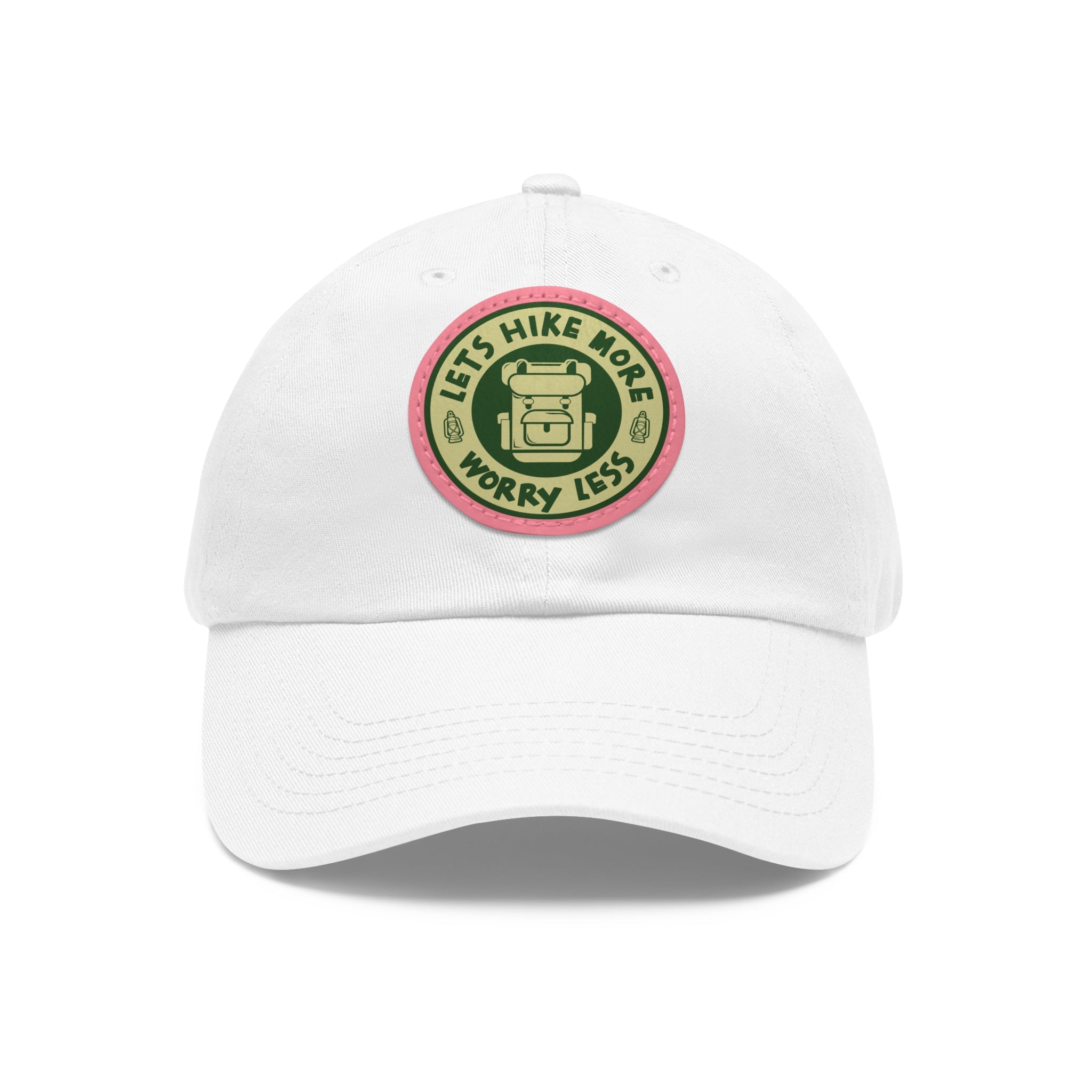 Hat with Leather Patch (Round) - Hiking