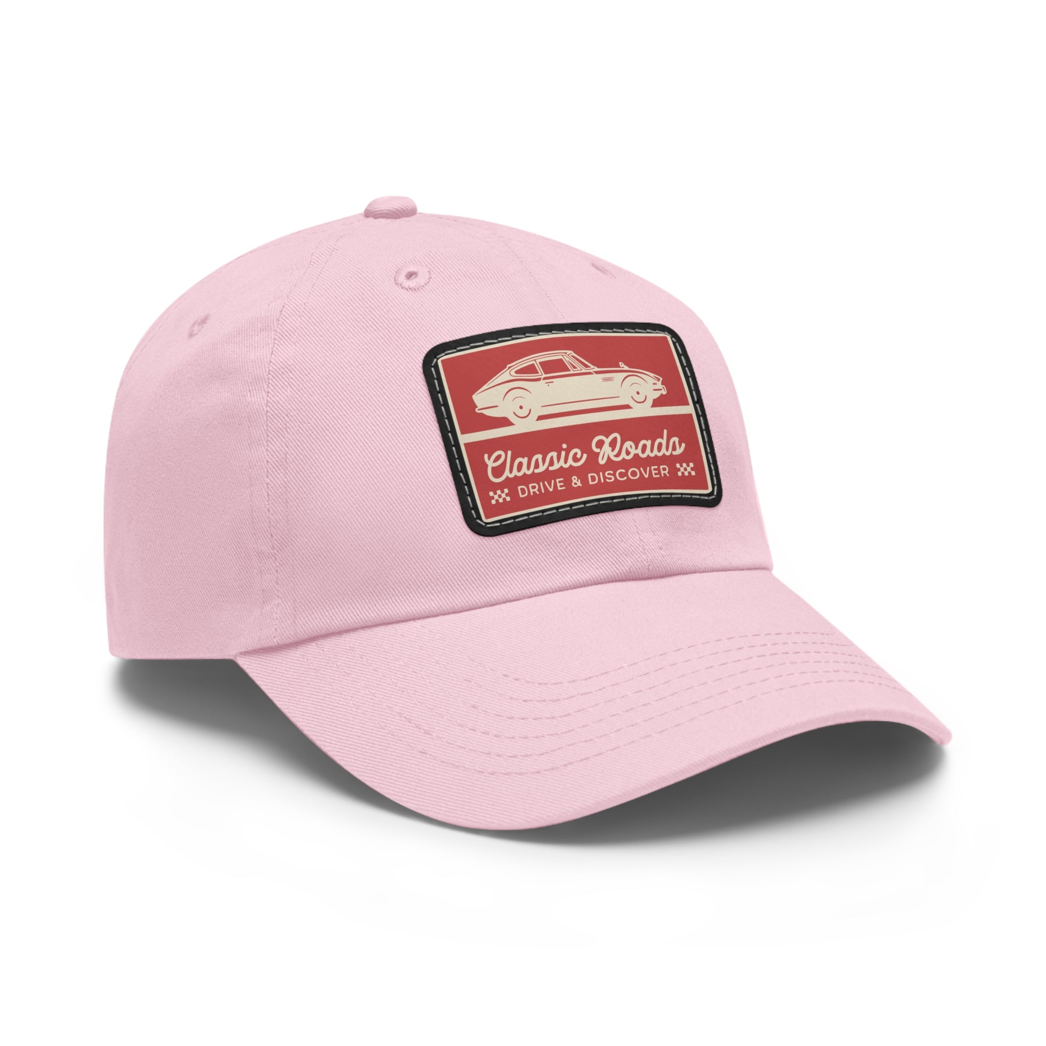 Classic Car Dad Hat with Leather Patch