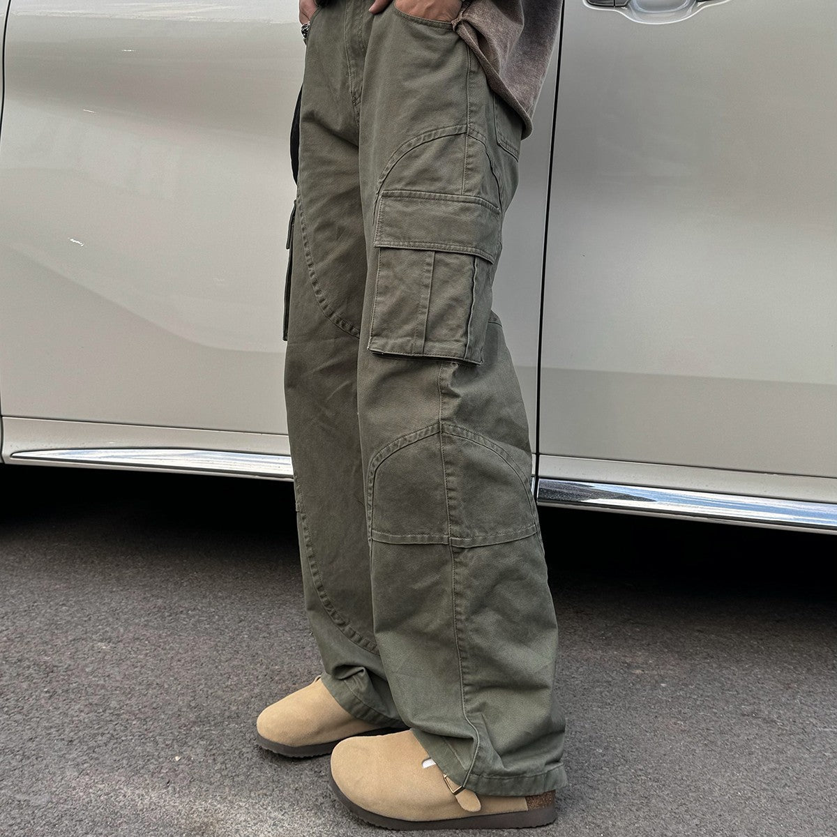 Retro Straight Loose Cargo Pants