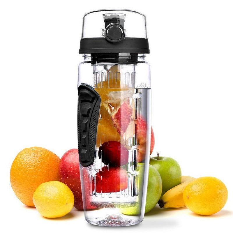 1L BPA Free Plastic Sport Fruit Infuser Water Bottle