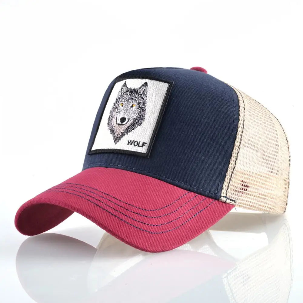 Embroidered Snapback  Breathable Mesh Baseball Cap