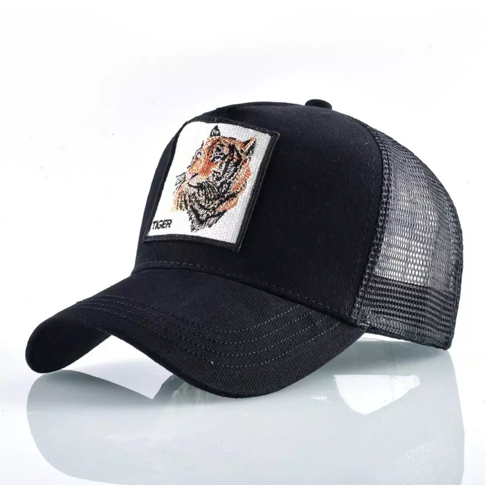 Embroidered Snapback  Breathable Mesh Baseball Cap