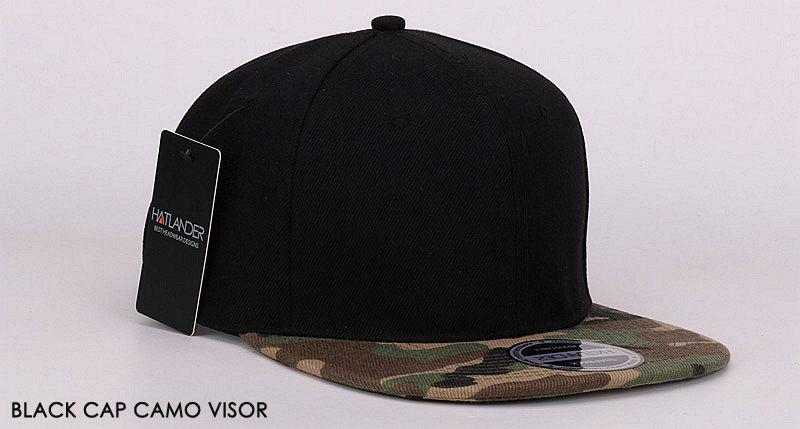 HATLANDER Camouflage Snapback Polyester Cap Blank Flat Camo Baseball Cap