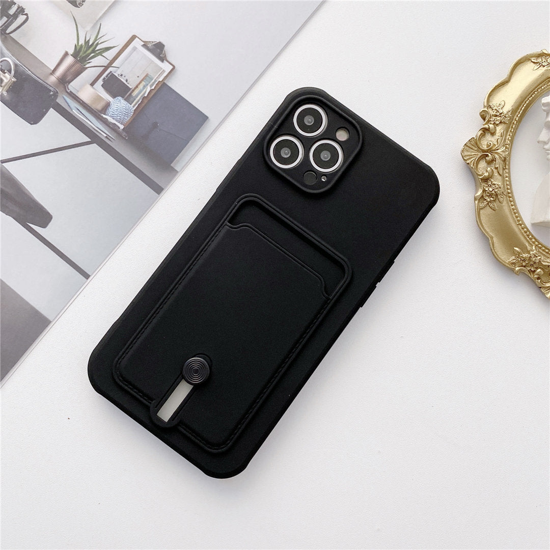 Card Holder Card Silicone Fine Hole Mobile Phone Case