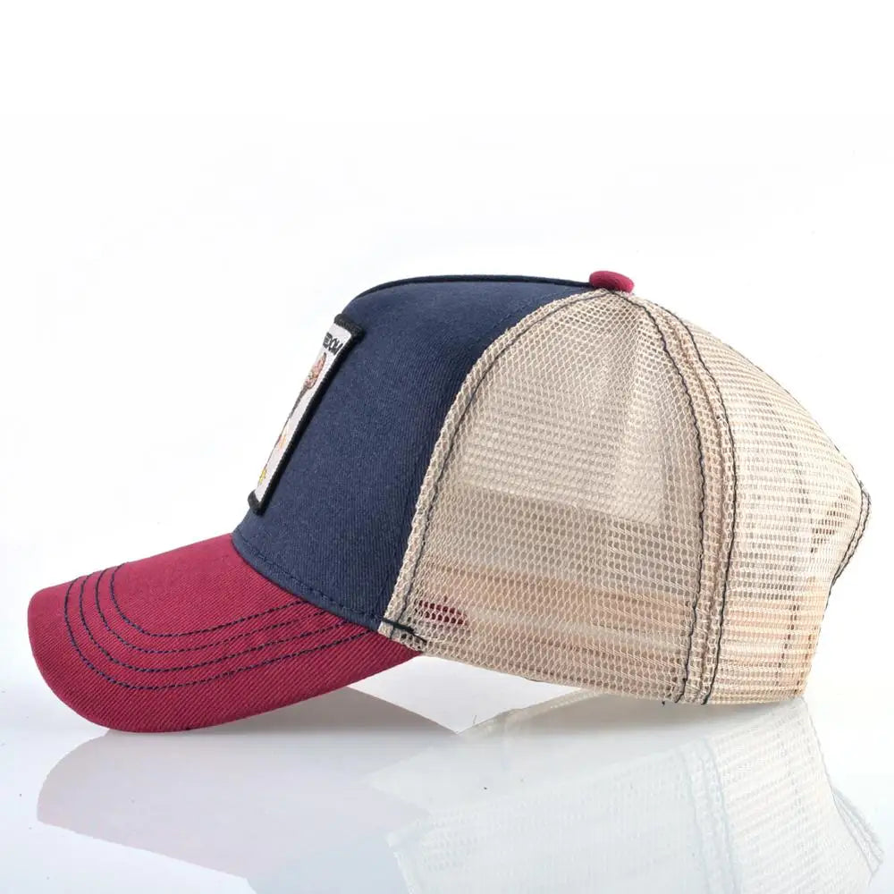 Embroidered Snapback  Breathable Mesh Baseball Cap