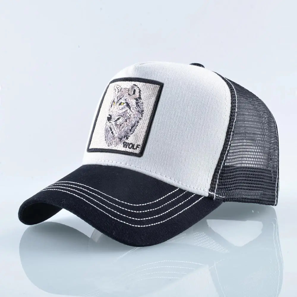 Embroidered Snapback  Breathable Mesh Baseball Cap