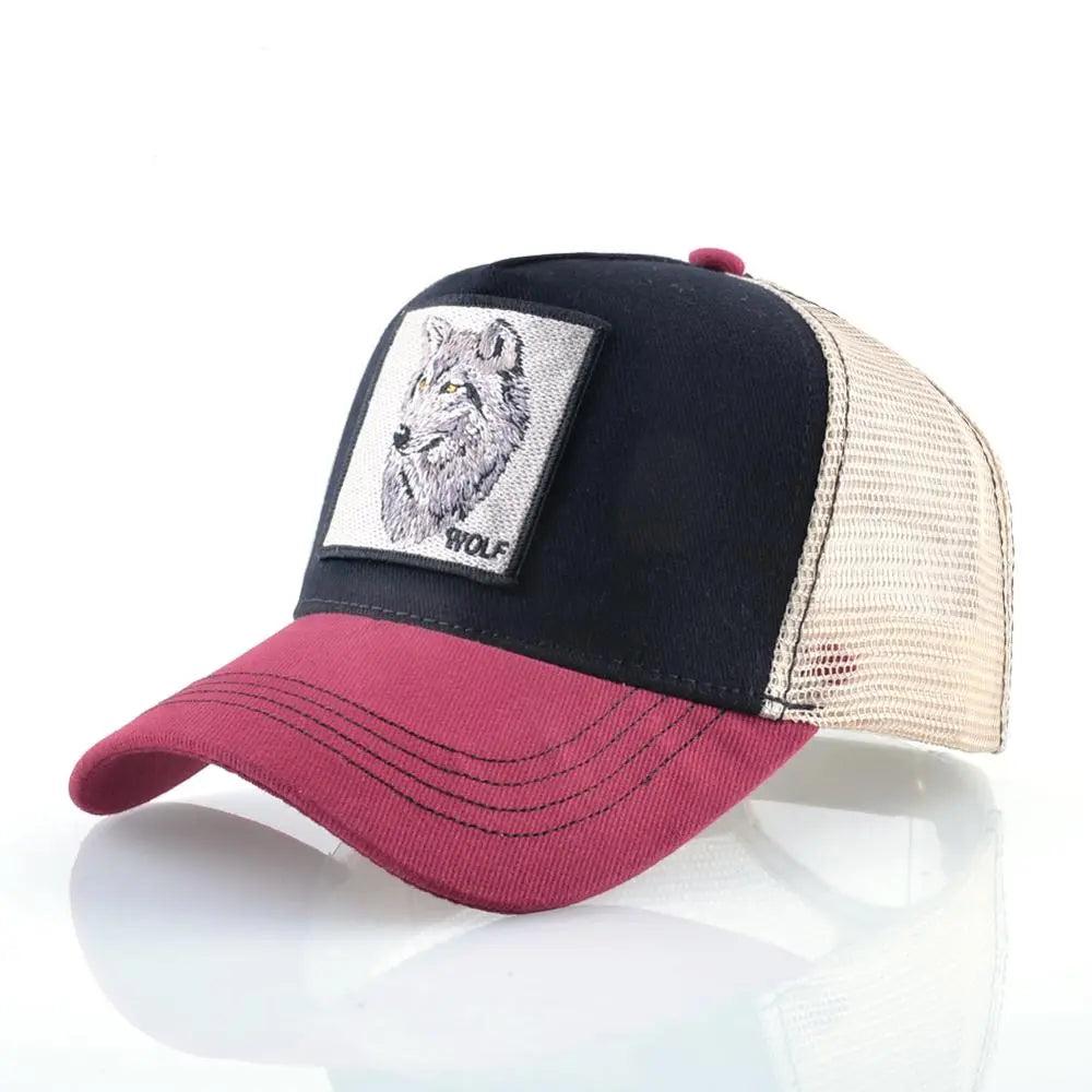 Embroidered Snapback  Breathable Mesh Baseball Cap