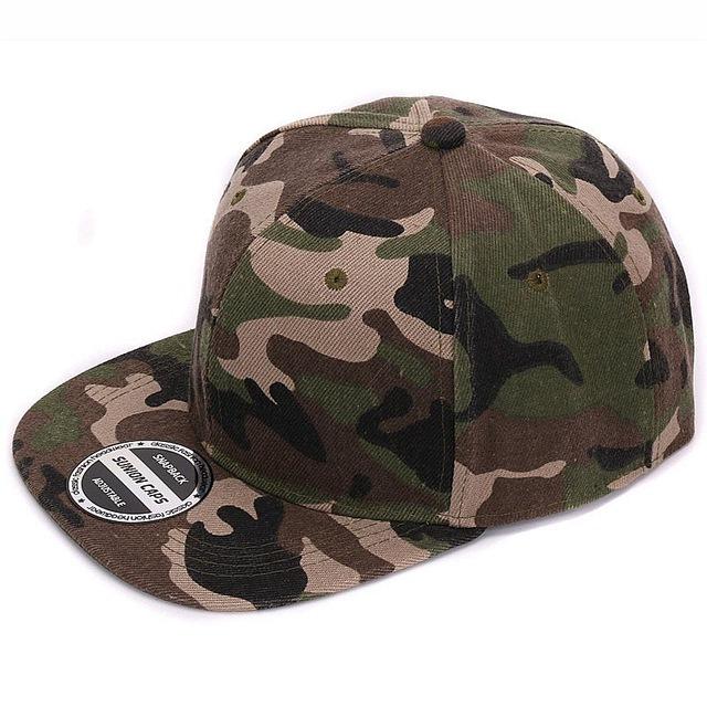 HATLANDER Camouflage Snapback Polyester Cap Blank Flat Camo Baseball Cap