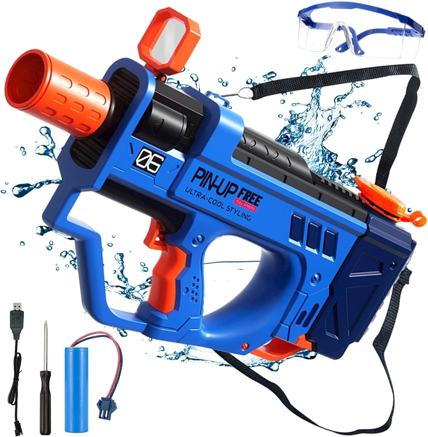 Motorized Squirt Guns With Rechargeable Battery