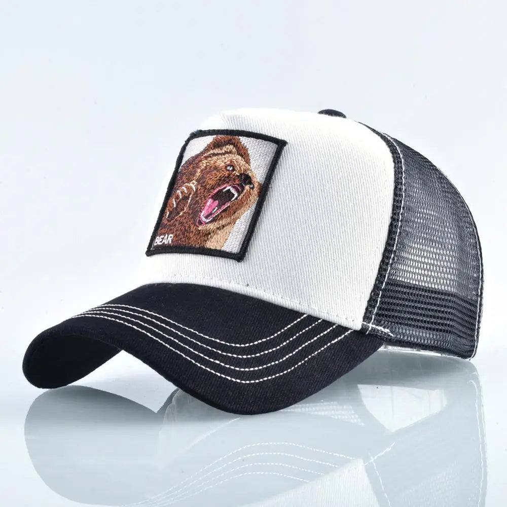 Embroidered Snapback  Breathable Mesh Baseball Cap