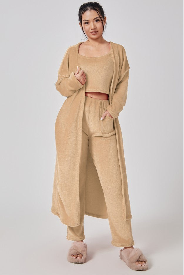 Cozy Pajama Set, Cute 3 Piece Lounge Set