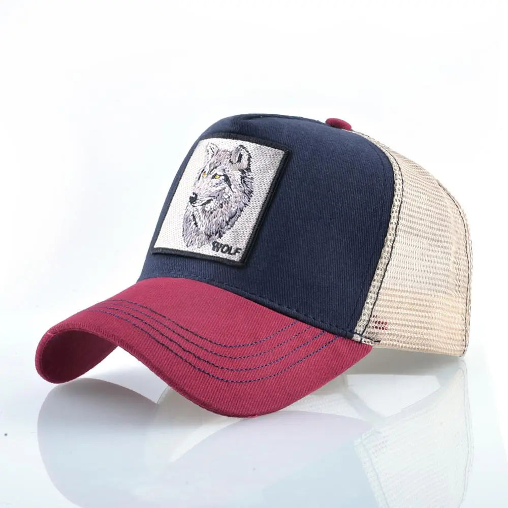 Embroidered Snapback  Breathable Mesh Baseball Cap