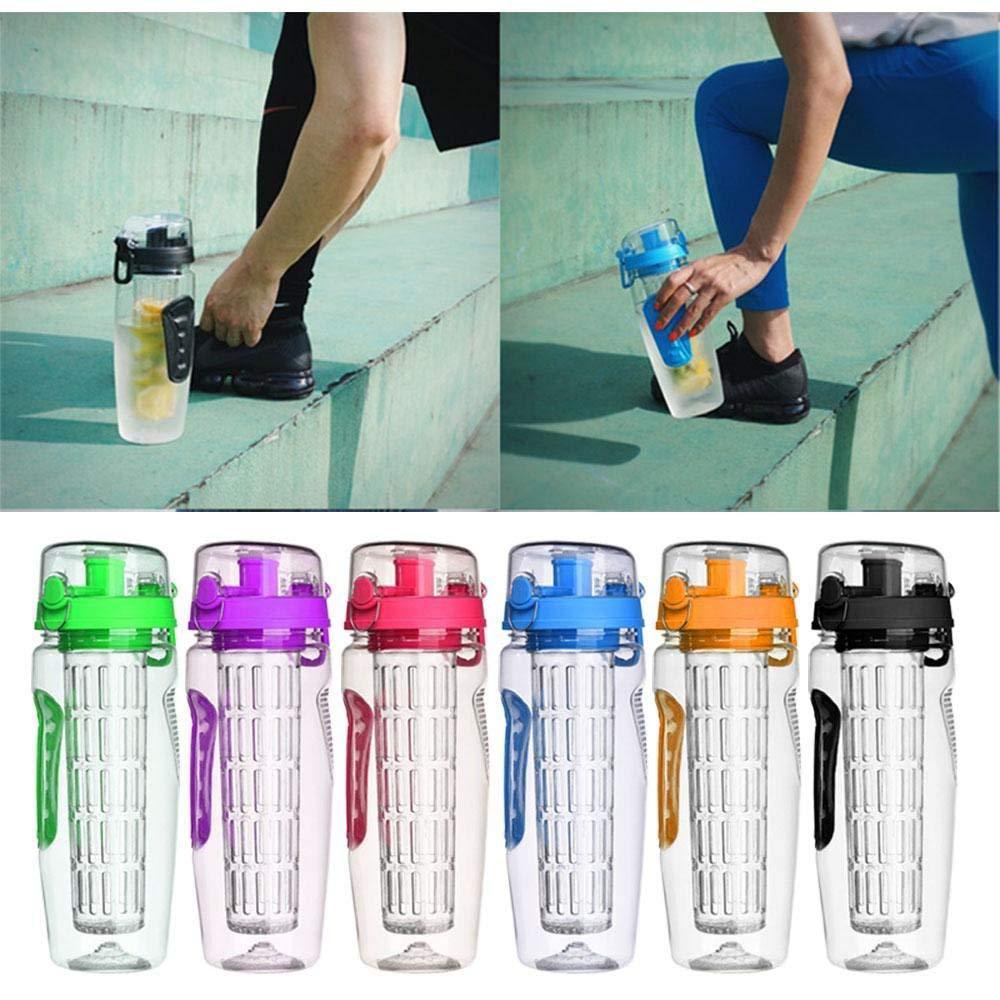 1L BPA Free Plastic Sport Fruit Infuser Water Bottle