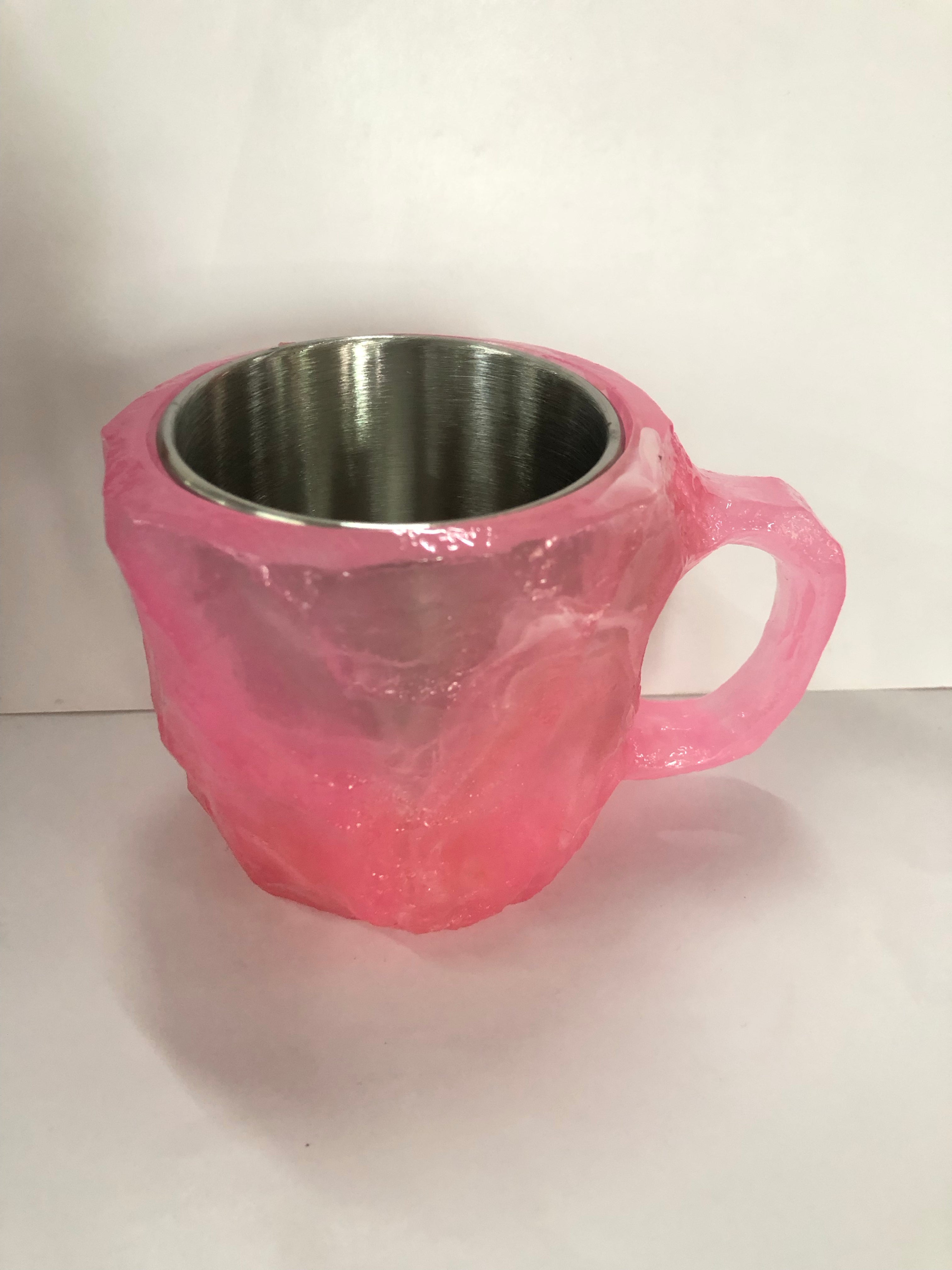 400ml Resin Mineral Crystal Coffee Mugs With Handle