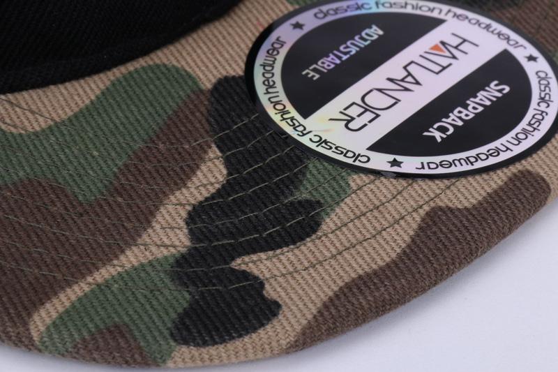 HATLANDER Camouflage Snapback Polyester Cap Blank Flat Camo Baseball Cap