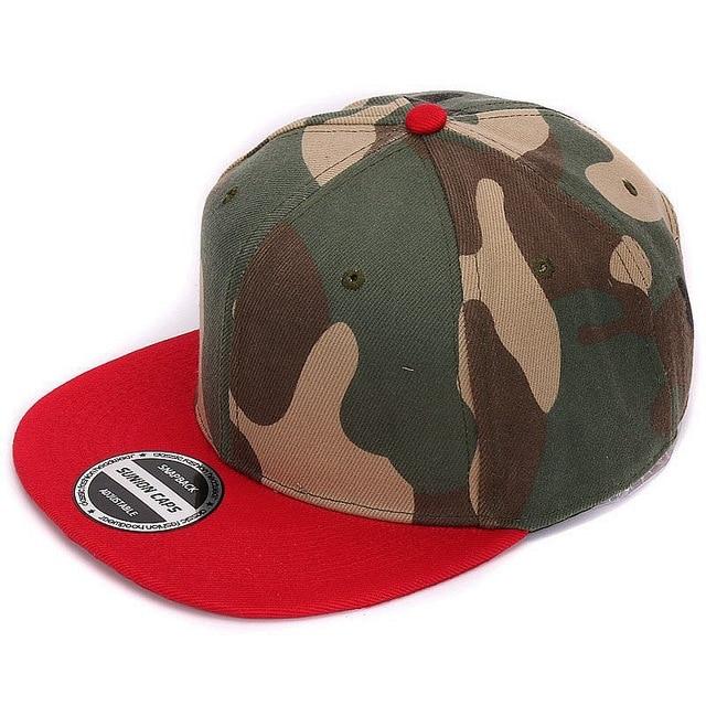 HATLANDER Camouflage Snapback Polyester Cap Blank Flat Camo Baseball Cap