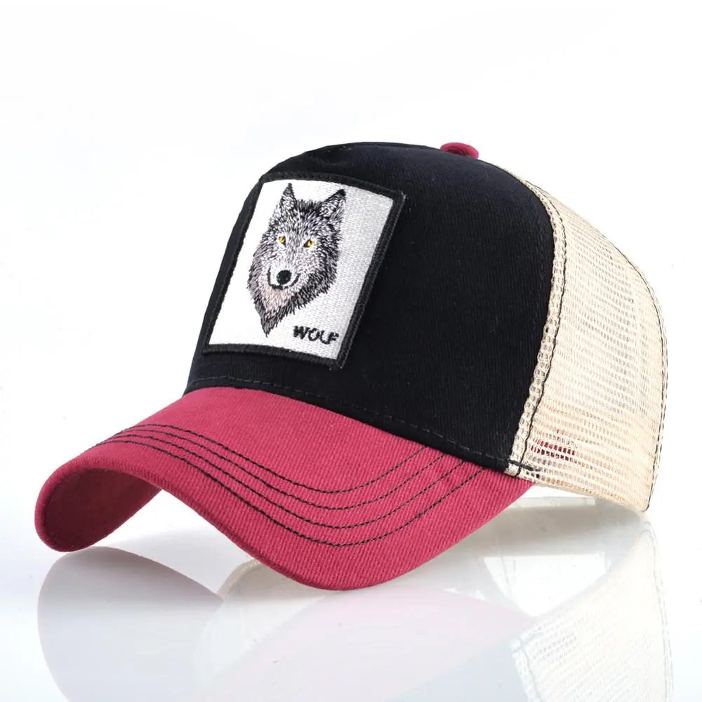 Embroidered Snapback  Breathable Mesh Baseball Cap