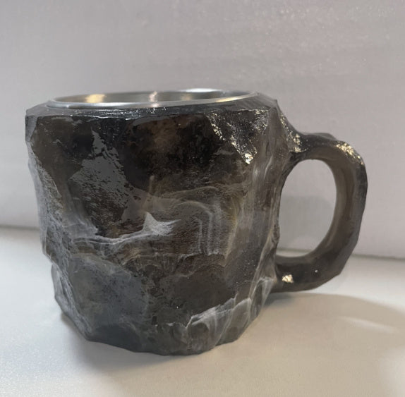 400ml Resin Mineral Crystal Coffee Mugs With Handle