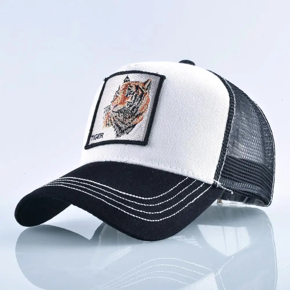 Embroidered Snapback  Breathable Mesh Baseball Cap