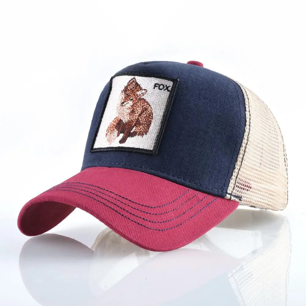 Embroidered Snapback  Breathable Mesh Baseball Cap